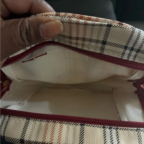 Girls Hello Kitty Red and Cream Plaid Backpack - Picture 3 of 6